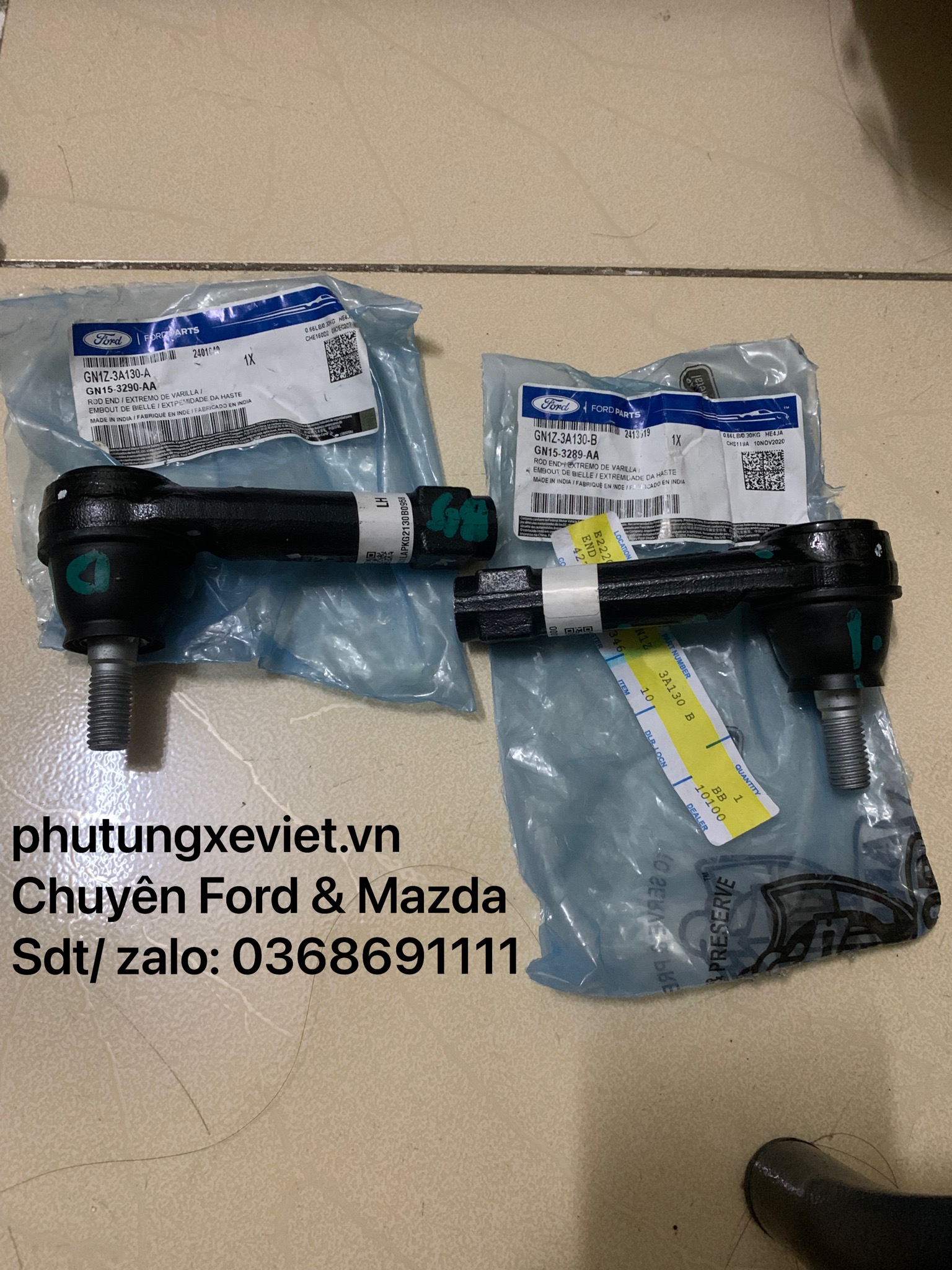 Rotuyn lái ngoài Ford EcoSport 2018 GN153289AA GN153290AA GN1Z3A130B GN1Z3A130A