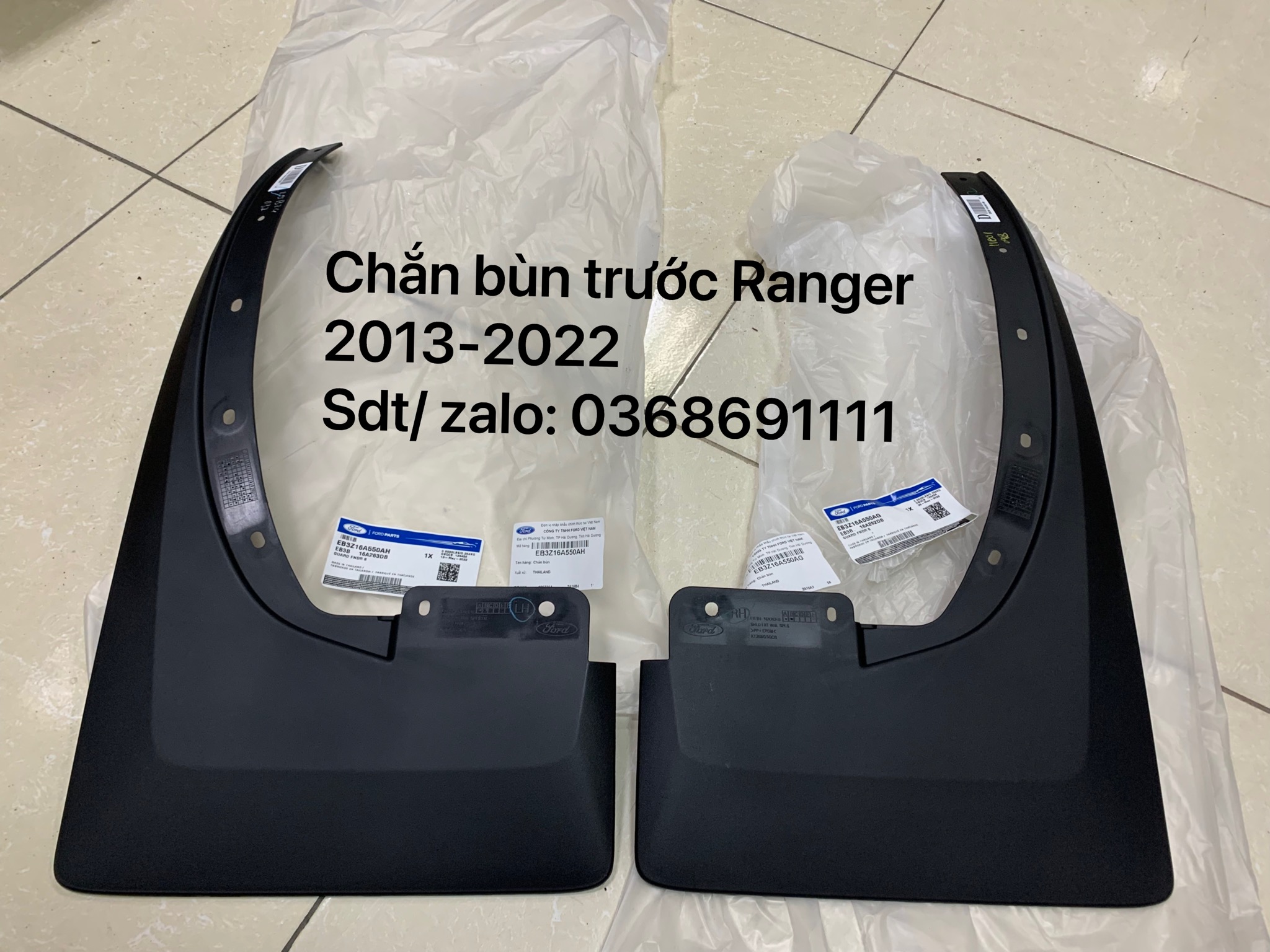 Chắn bùn bánh trước Ranger 2013-2022 EB3B16262DB EB3B16A263DB EB3Z16A550AG / AH