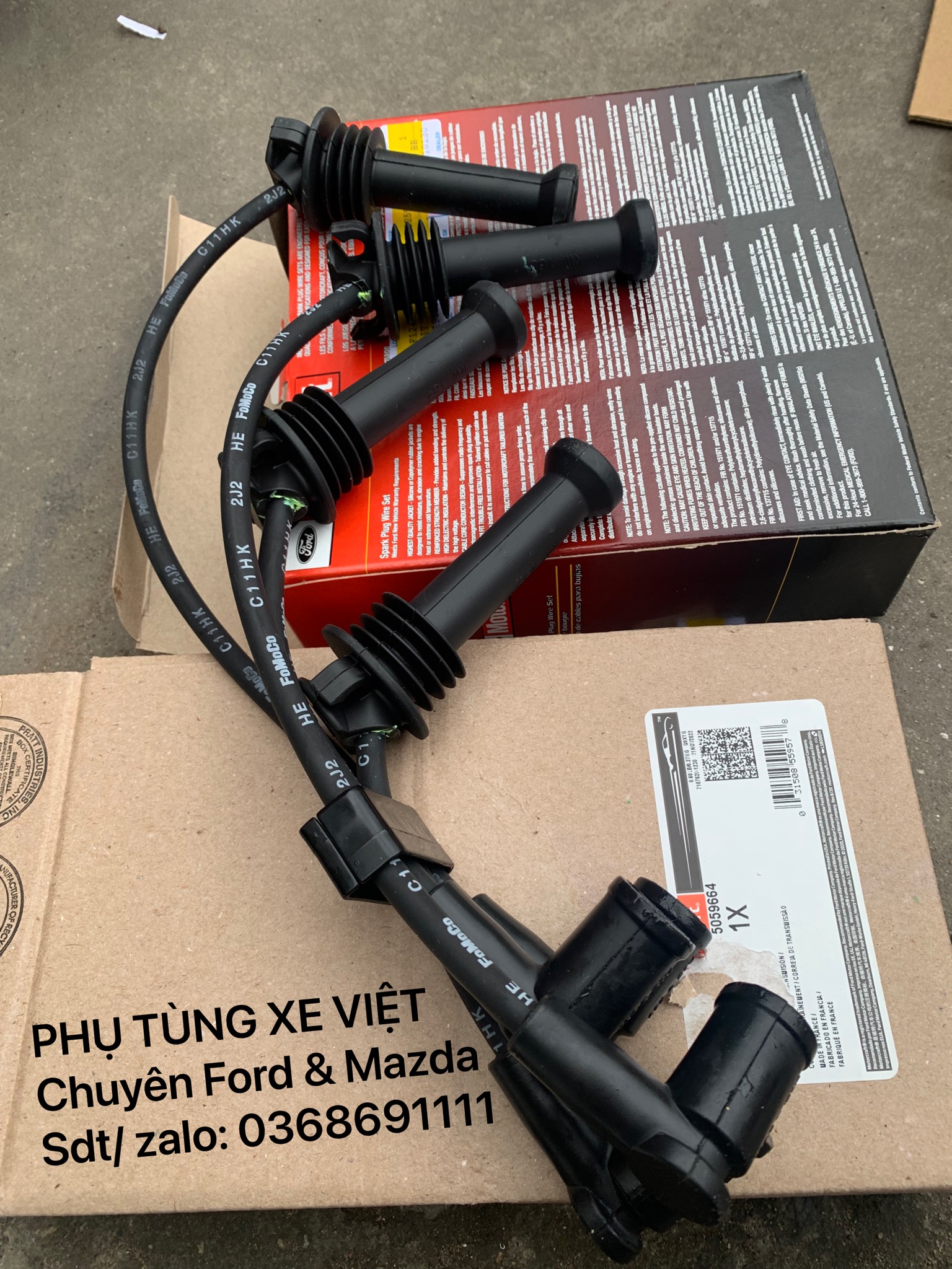 Dây cáp áp đánh lửa EcoSport, Fiesta BE8Z12259B YS6F12280B1A