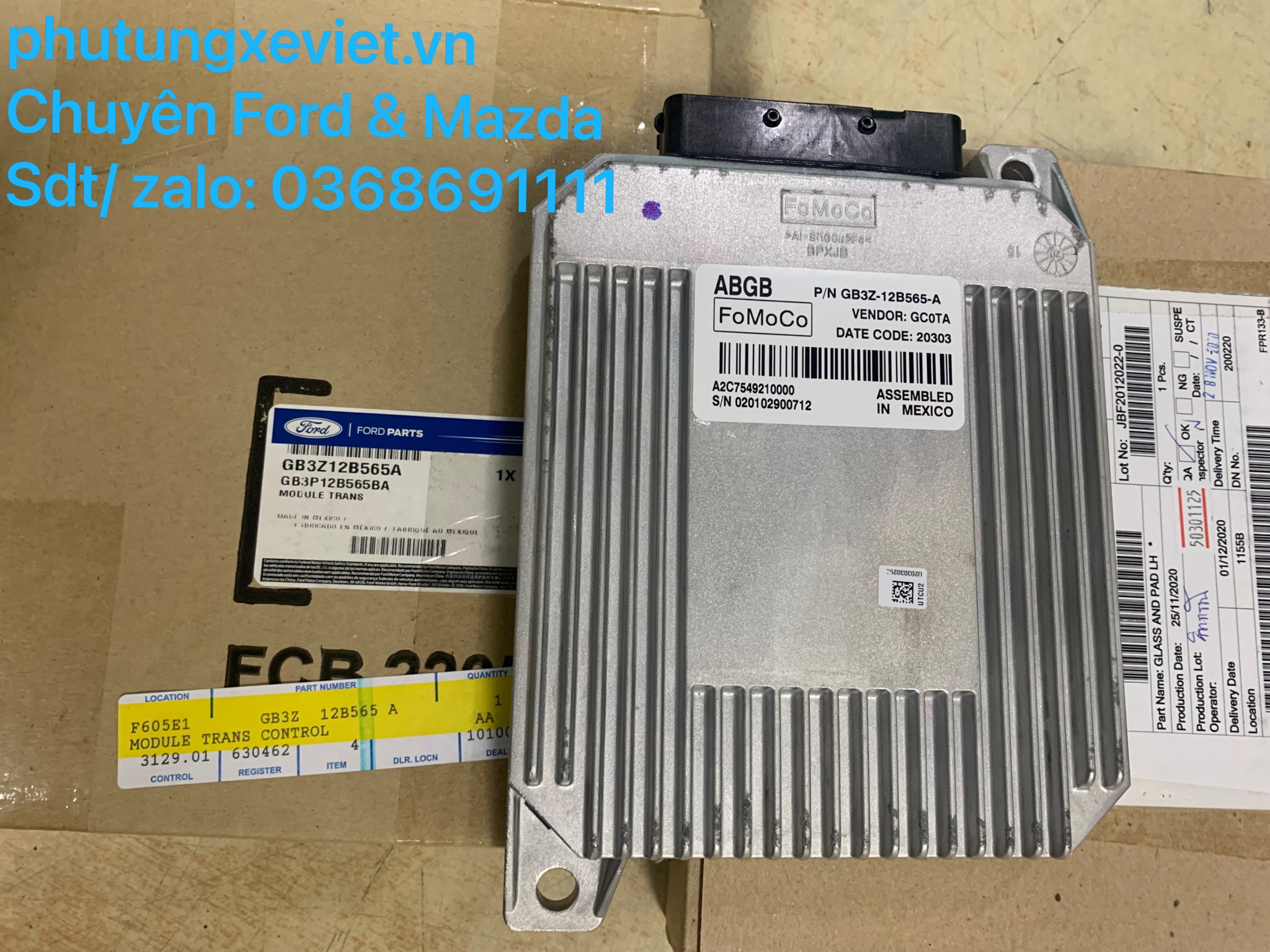 Hộp điều khiển hộp số (hộp TCM) Ford Ranger / GB3Z-12B565-A GB3Z12B565A