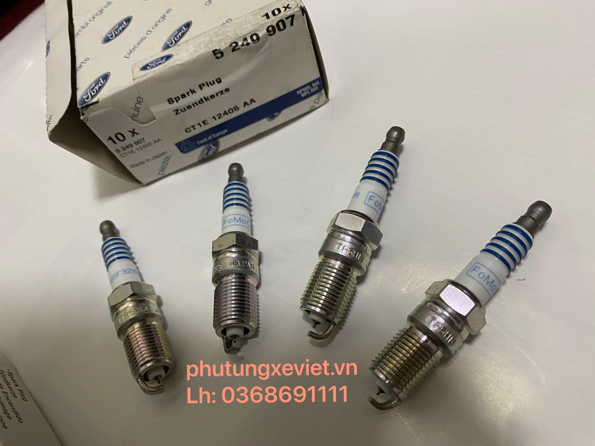 Bugi đánh lửa chân côn ren ngắn Ford Focus (2005, 2006, 2007, 2008, 2009, 2010, 2011)