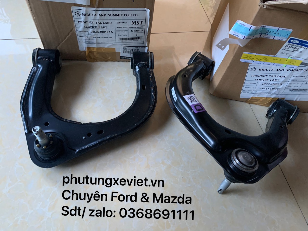 Càng a trên Mazda BT50 (liền rotuyn càng a trên) 1D0434260 1D0434210