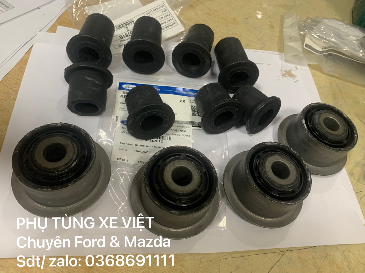 Cao su ắc nhíp Ranger , Mazda BT50 (trên , dưới ) JB3Z5781B AB3Z5781C AB3Z5781D