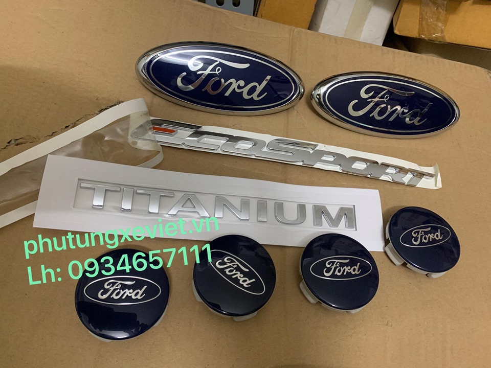 Biểu tượng (lô gô Ford, chữ Ford) trước, sau Ford EcoSport