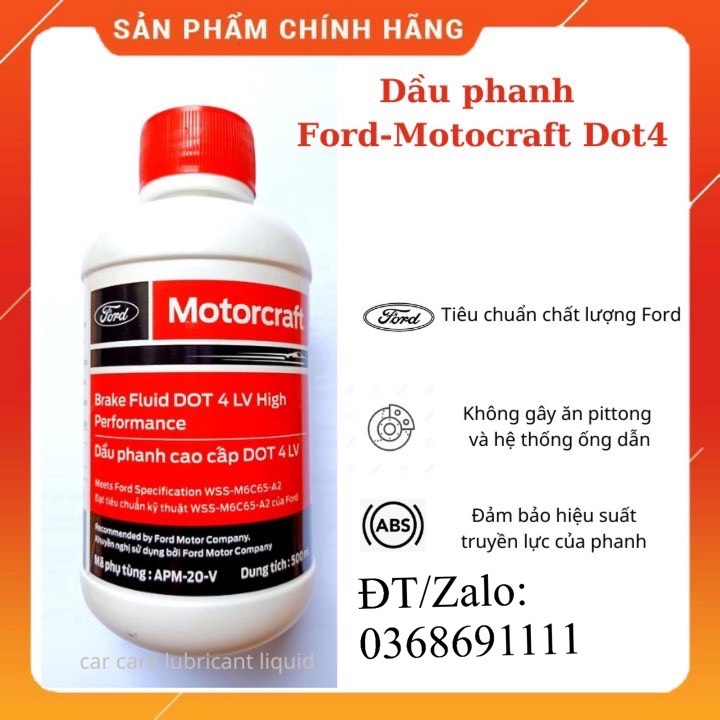 Dầu thắng / Dầu phanh Dot 4 dùng cho Ford EcoSport