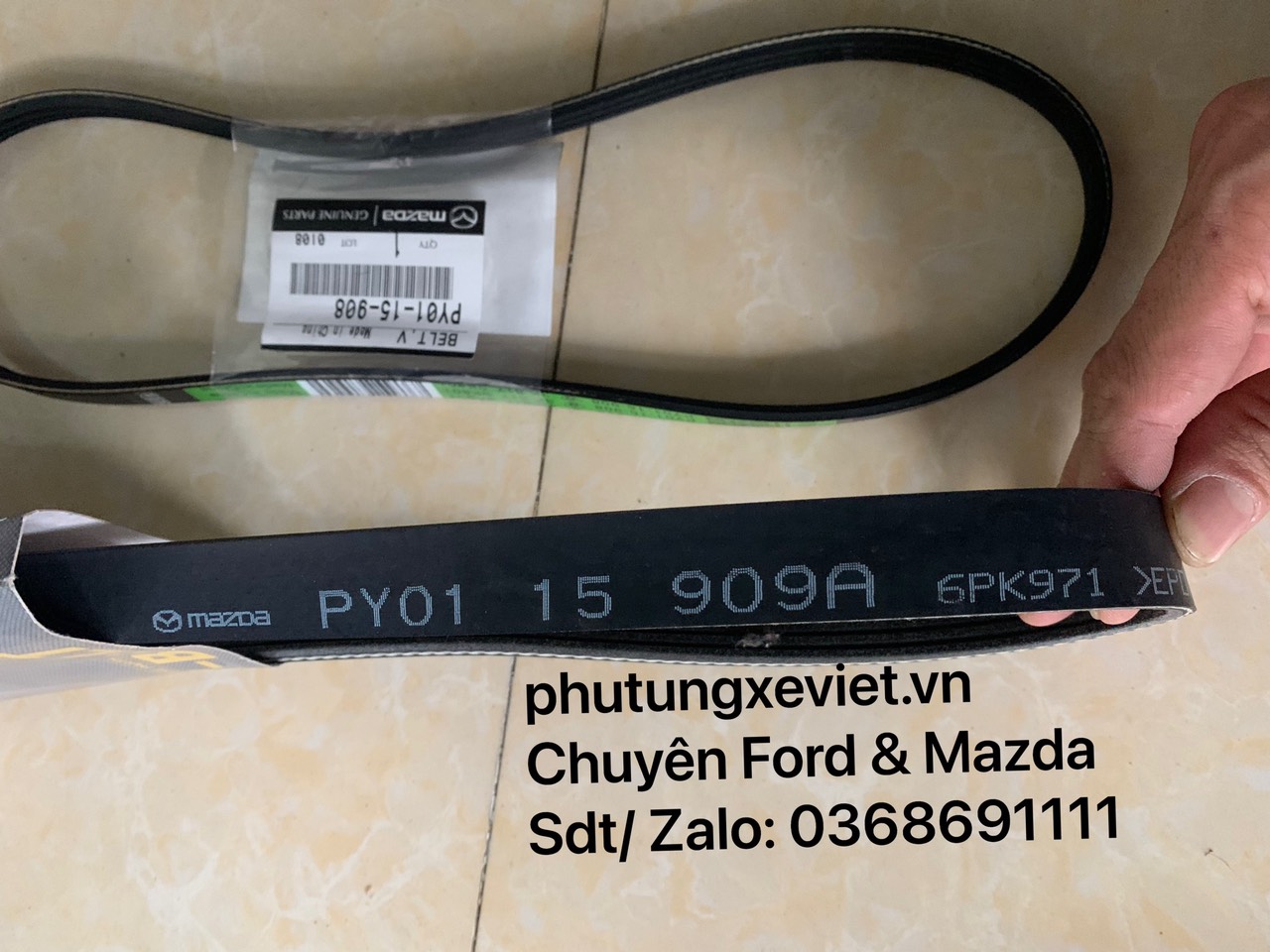 Dây cua roa Máy phát Mazda 6 & Mazda CX-5/ PY0115909A 6PK971/ PE0815909C PK962