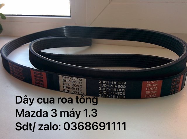 Dây cua roa tổng (dây đai tổng) Mazda 3 động cơ 1.3/ ZJ0115909A 6PK-2010