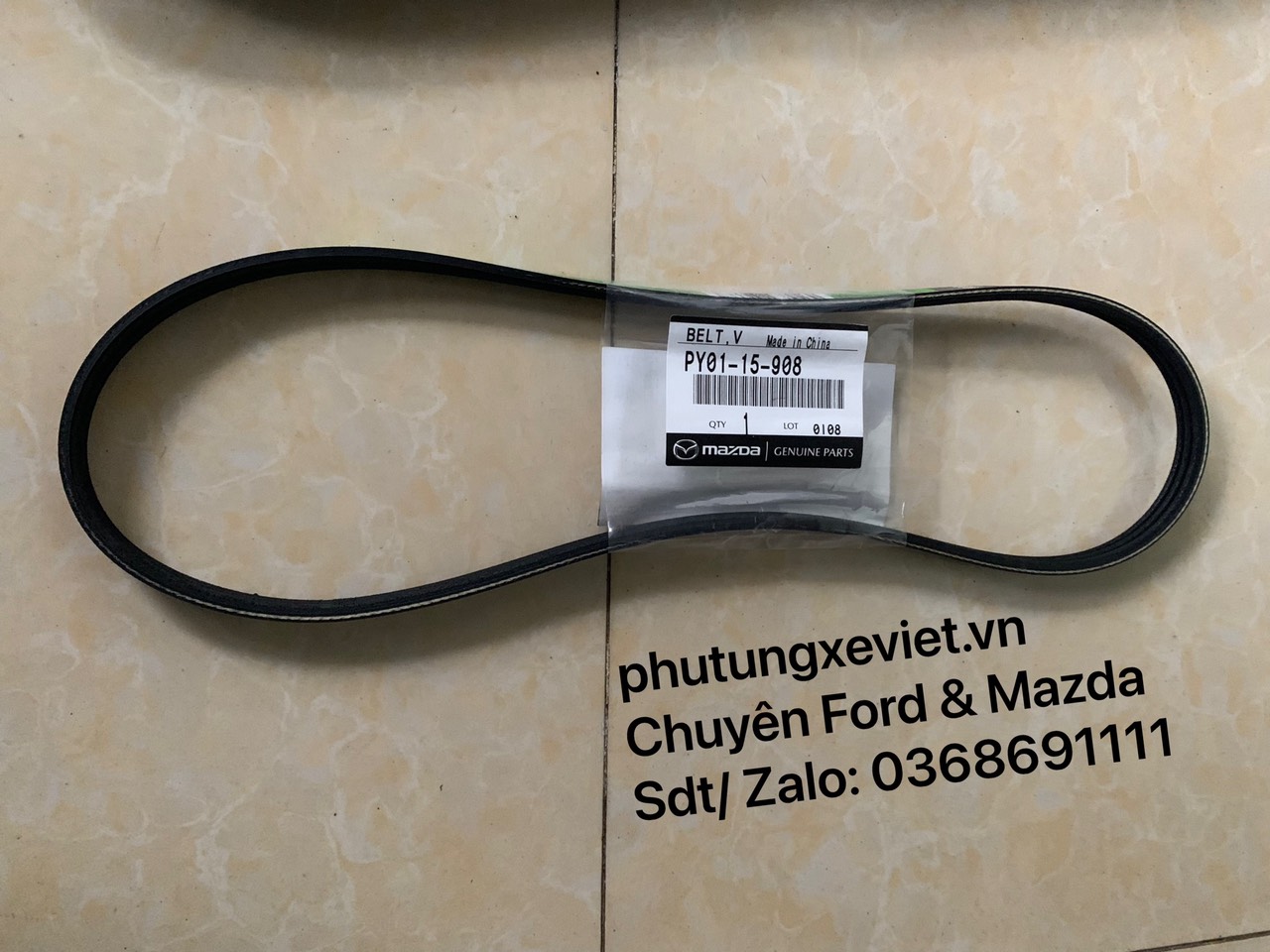 Dây curoa bơm nước mazda 6 / PY0115908 / PY01-15-908