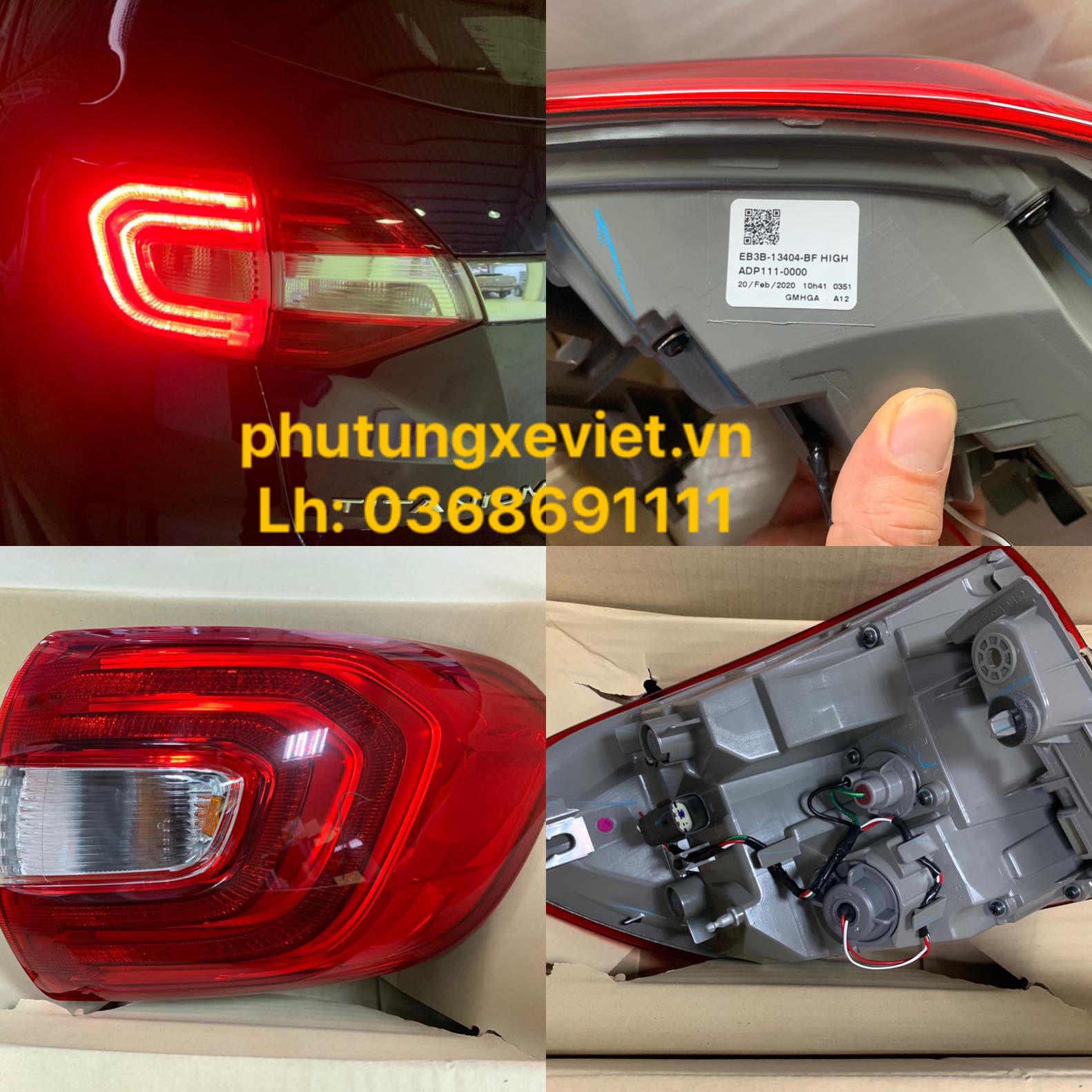 Đèn hậu trong, ngoài Ford Everest (2016, 2017, 2018, 2019, 2020)