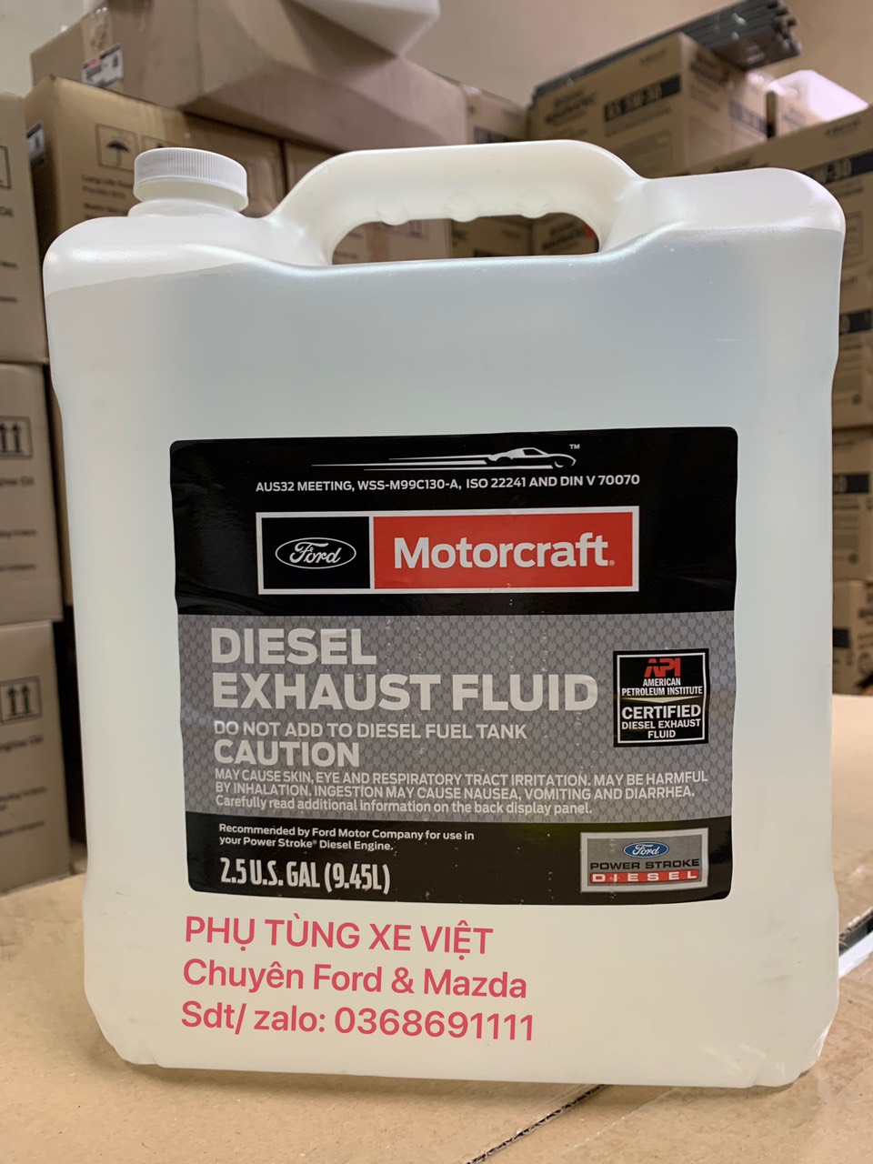 Dung dịch sử lý khí thải AdBlue xe Ford PM27JUG DIESEL EXHAUST FLUID / WSS-M99C130-A