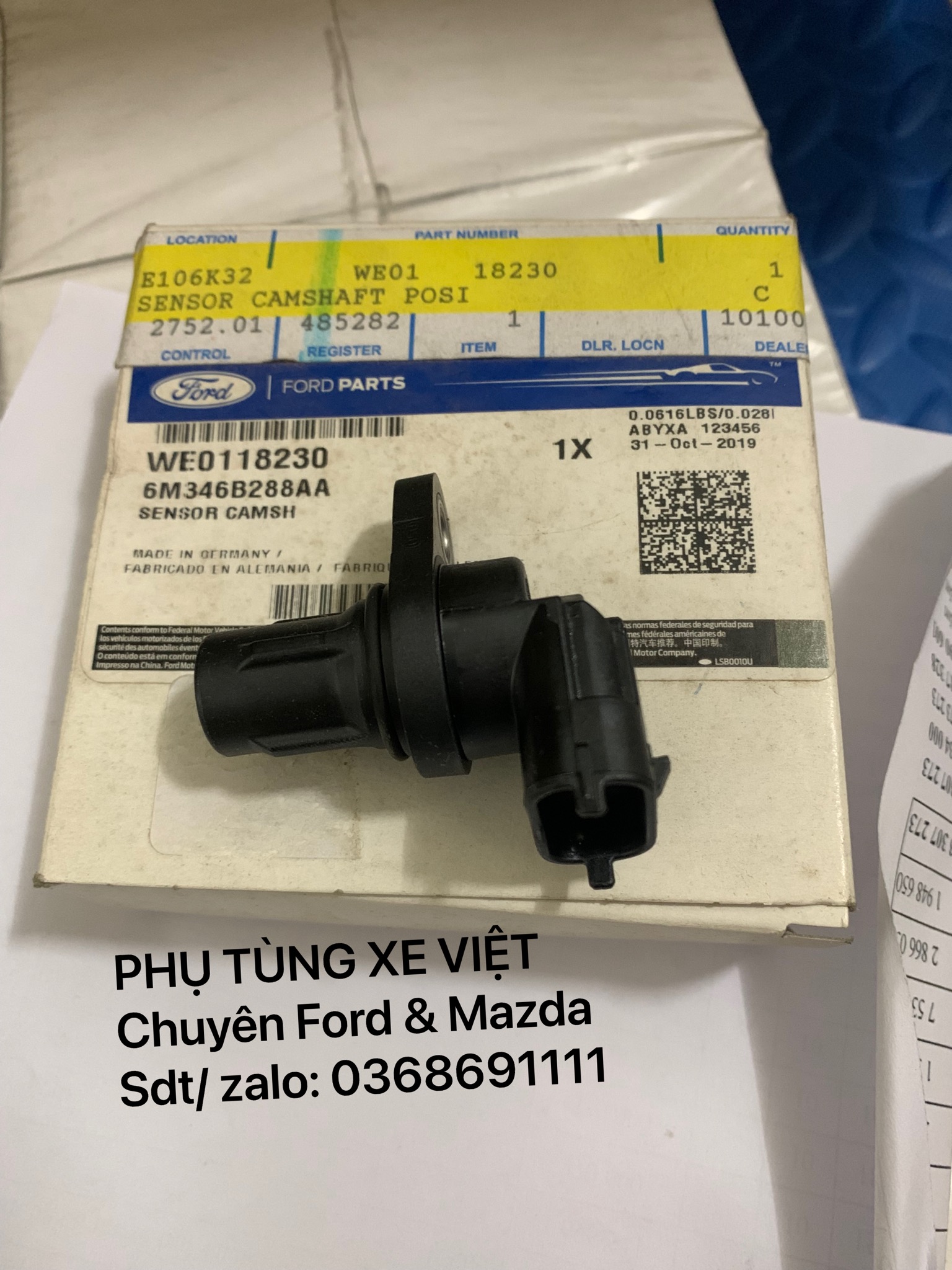 Cảm biến trục cam Ford Everest , Ranger WE0118230 6M346B288AA