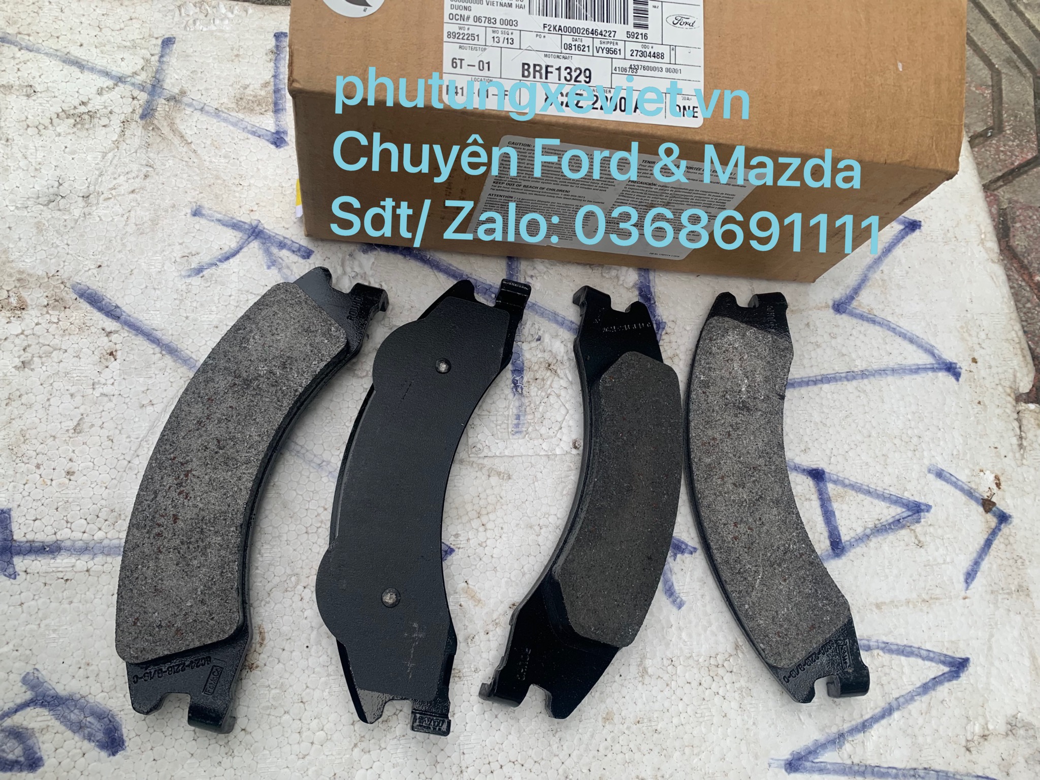 Má phanh sau Ford E150 / bố thắng sau Ford E150 BRF1329 8C2Z2200A