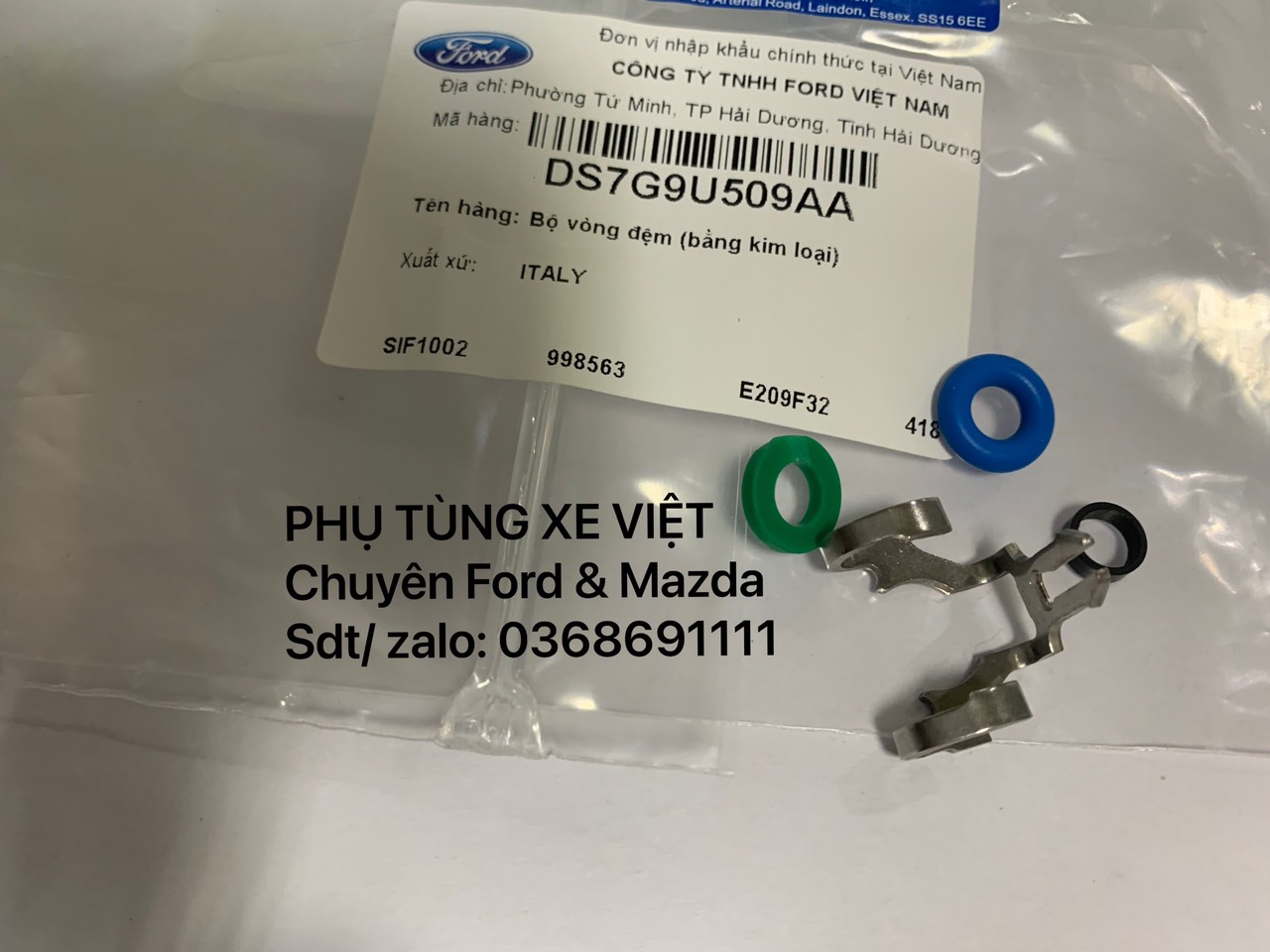 Gioăng đệm kim phun Focus , Fiesta , EcoSport DS7G9U509AA 8A6G9F593AA D5BZ9F596B D5BZ9F596A