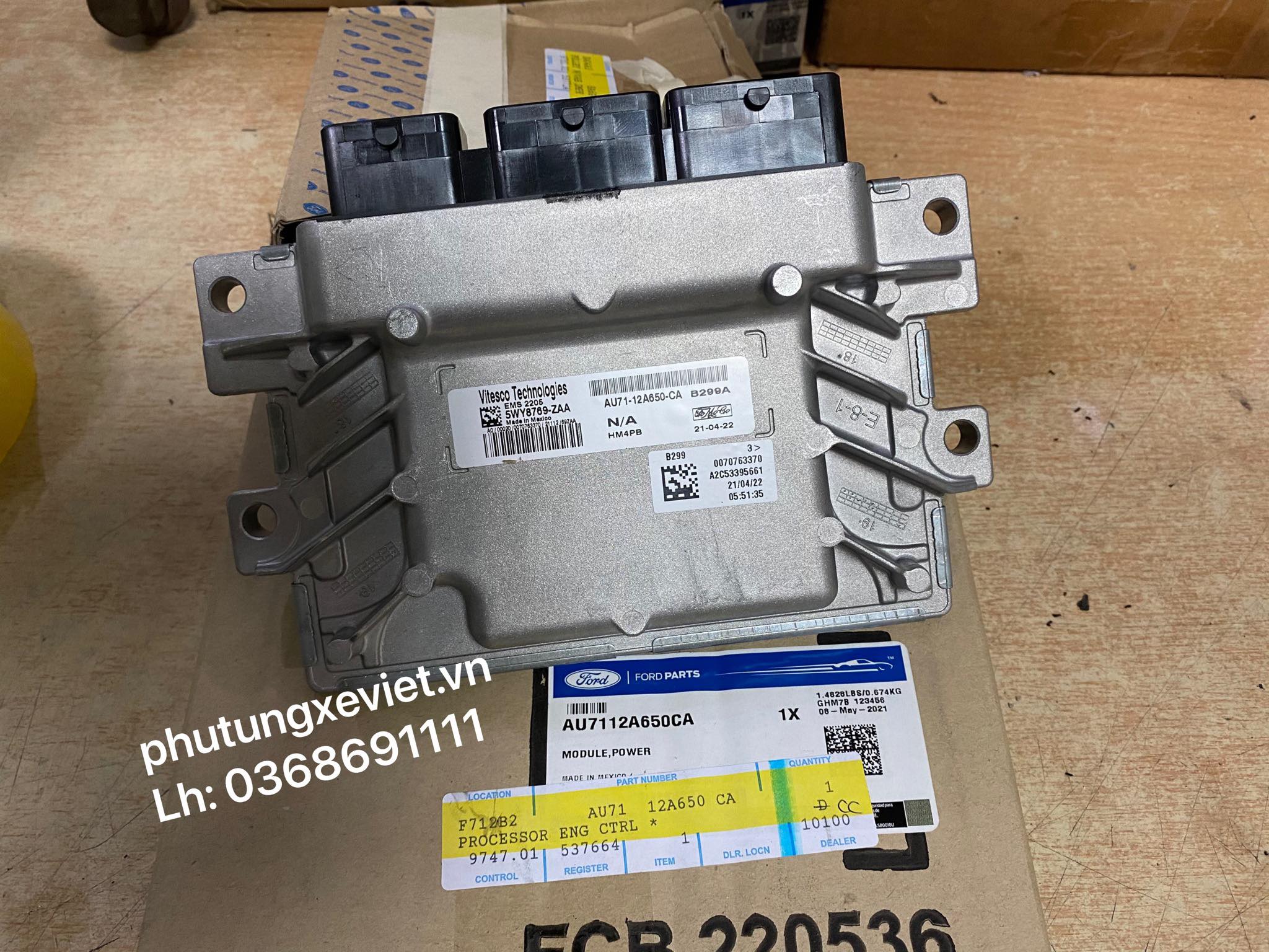 Hộp điều khiển động cơ Ford Fiesta / AA61-12A650-CAG / 5WY8769-CAG