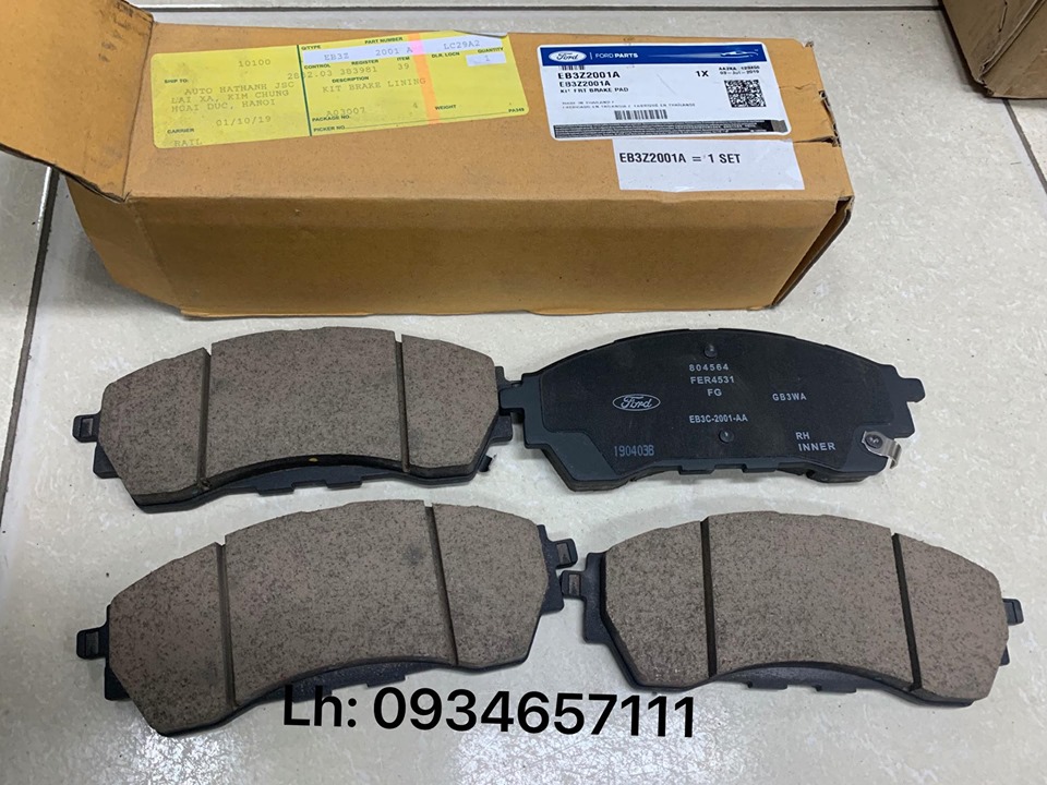 Bộ má phanh (thắng phanh) trước Ford Everest 2016, 2017, 2018, 2019, 2020