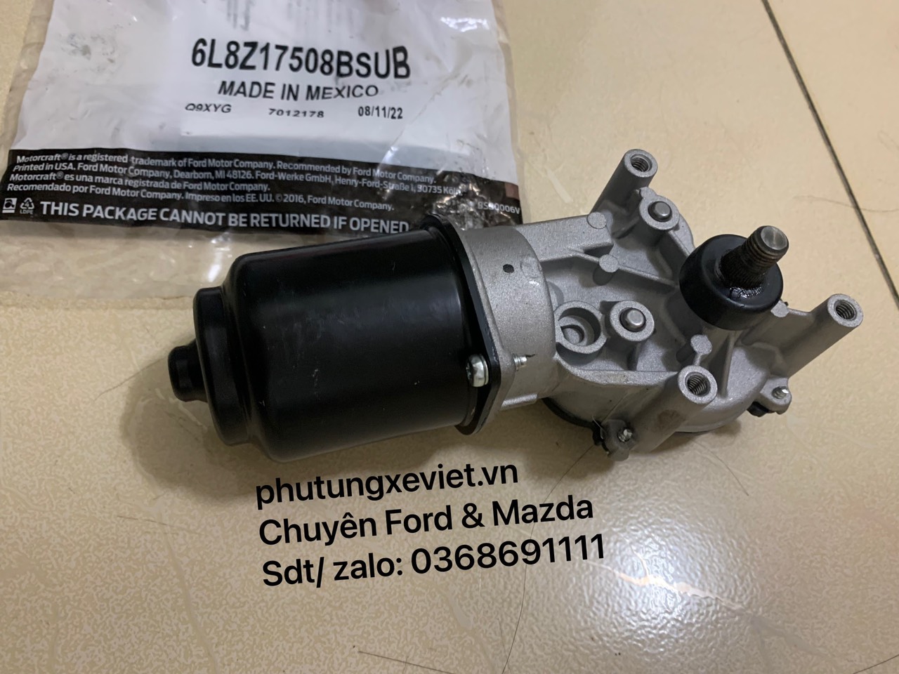 Mô tơ gạt mưa Ford Escape EV956737XA EV95 6737X A 6L8Z17508AA