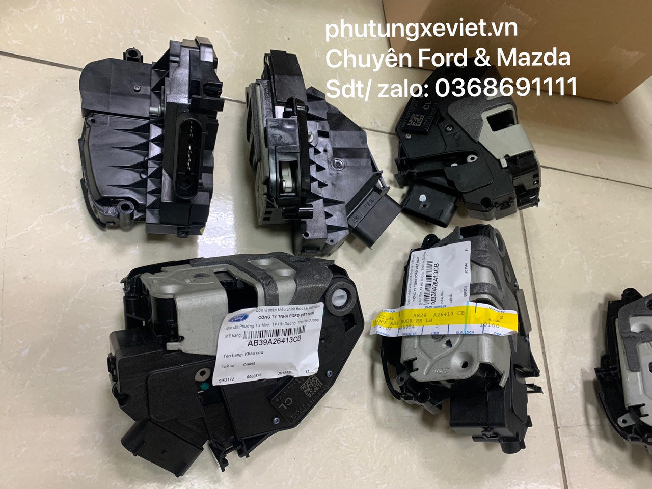 Ổ khóa ngậm cửa trước trái Mazda BT-50 UF9P59YE6 1D0059YE6 1D0259YE6