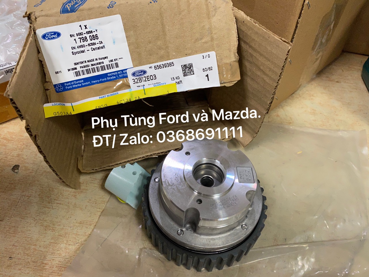 4M5G-6C524-ZA / 4M5G6C524ZA Puly trục cam xả Ford EcoSport, Focus, Fiesta