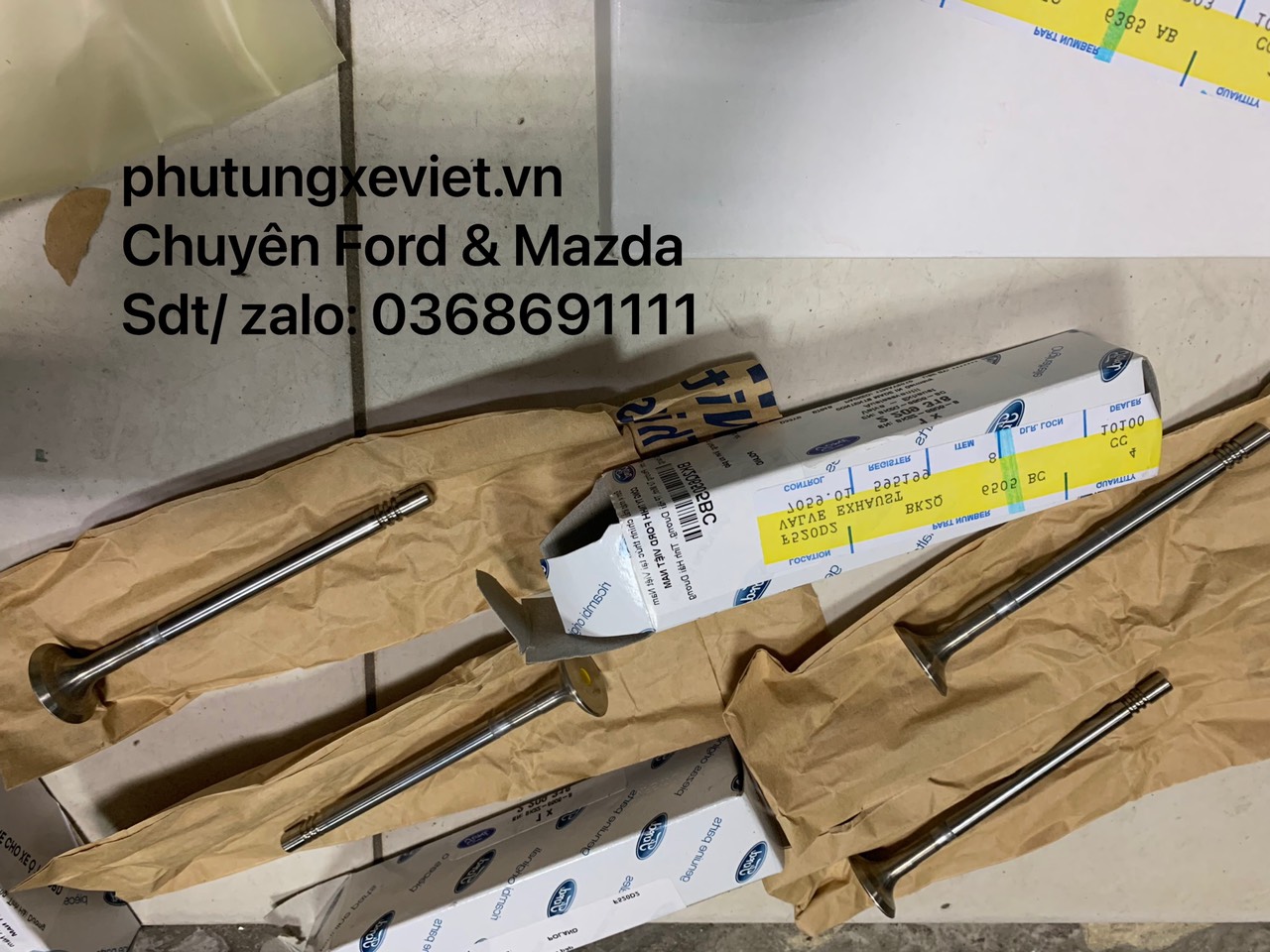 Xupap hút, xu páp xả Ford Ranger, Mazda BT / BK2Z6507A / FB3Z6507A / BK2Q6505BC