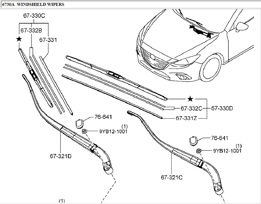 Nắp chụp cần gạt mưa Mazda 3 2013-2019 BHS267395