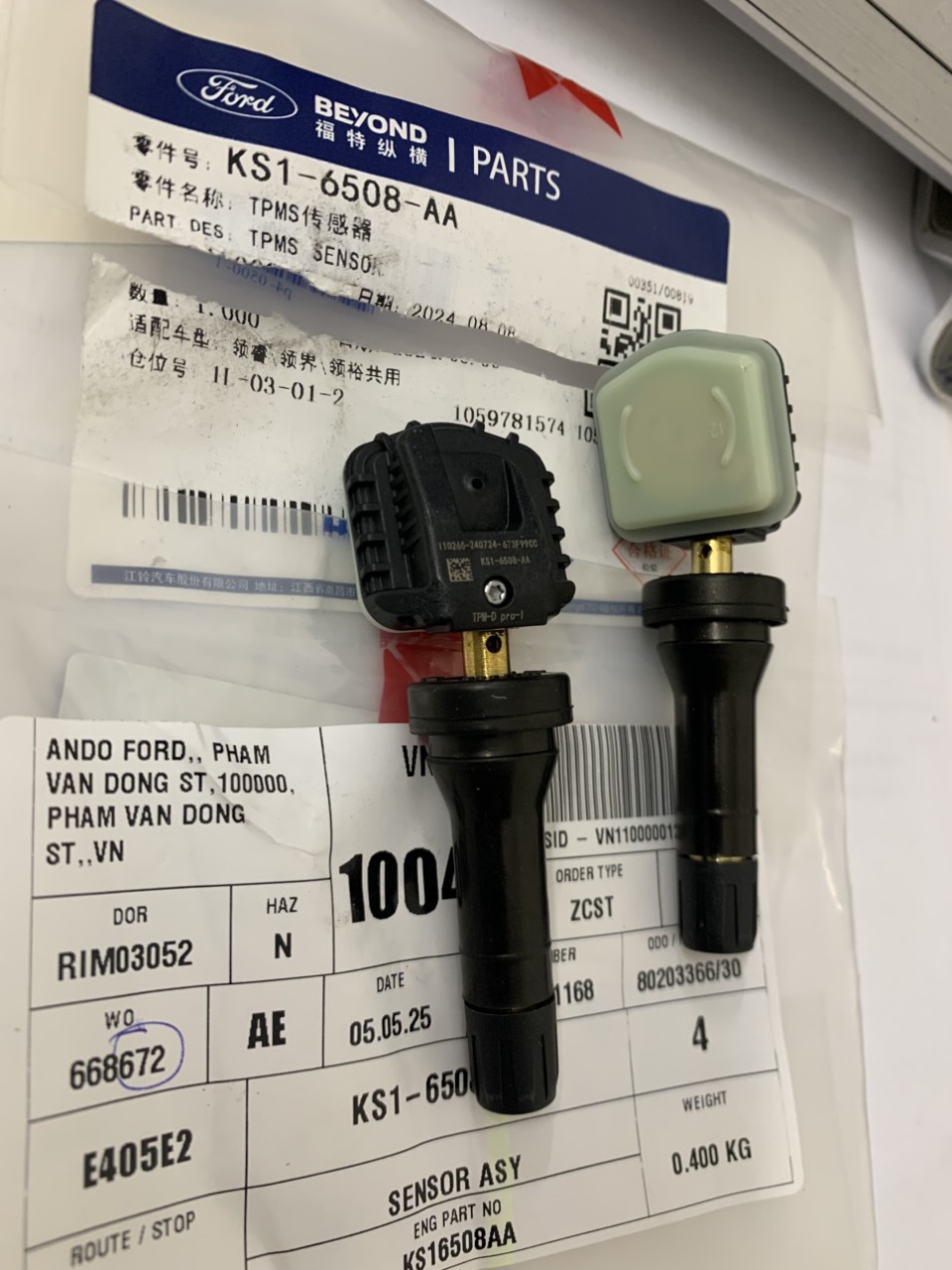 Cảm biến áp suất lốp Ford Territory KS16508AA KS1-6508-AA