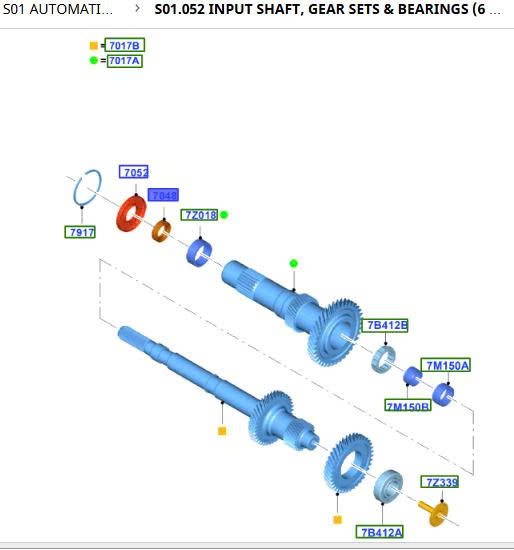 Phớt đầu hộp số Fiesta, EcoSport AE8Z7048C (phớt trục sơ cấp)