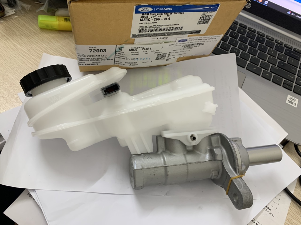 Tổng phanh Ford Ranger 2023 24 25 MB3Z2140L MB3C2004LA