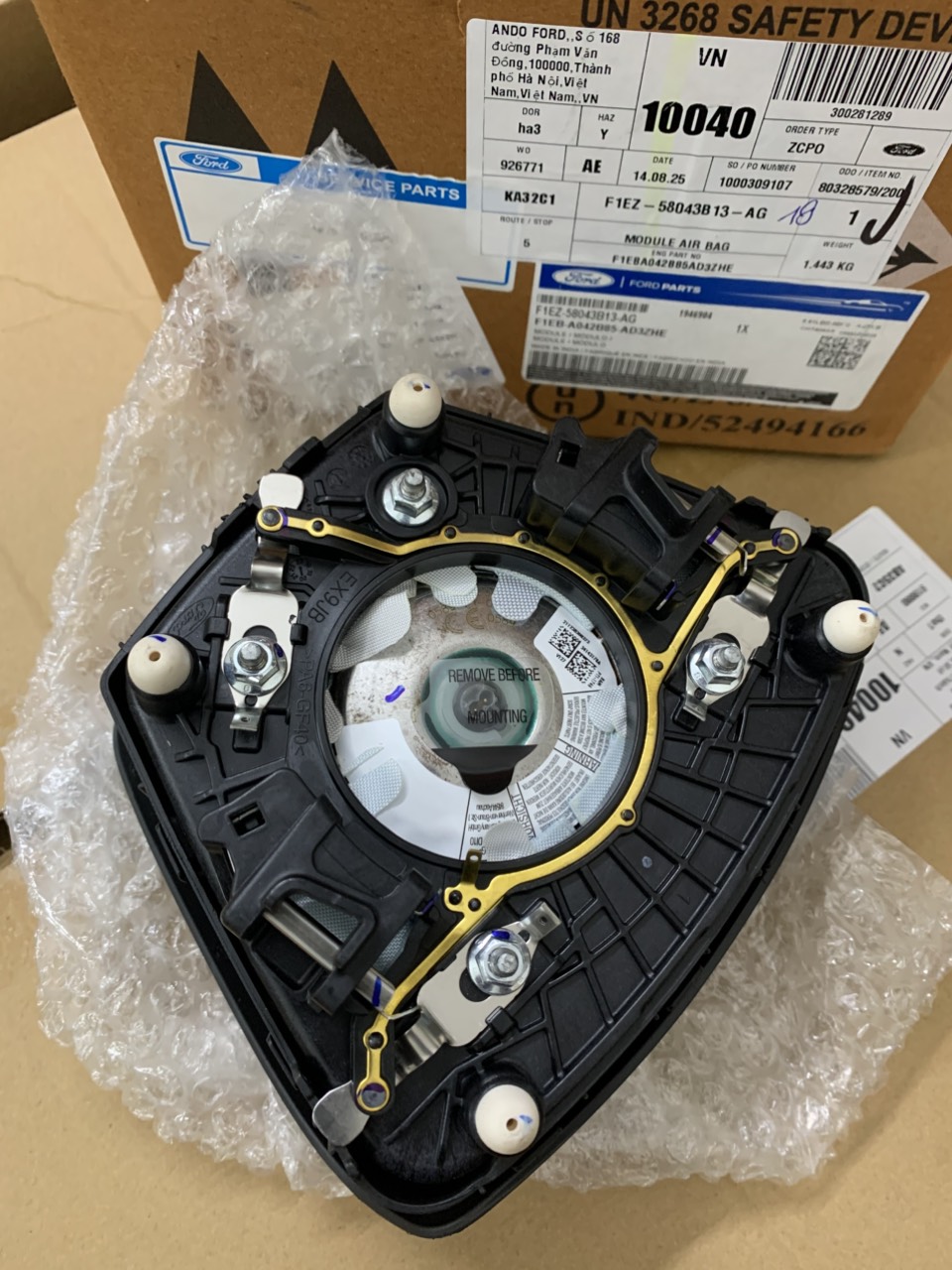 Túi khí vô lăng EcoSport 2018 19 20 21 2 F1EB-A042B85-AD3ZHE