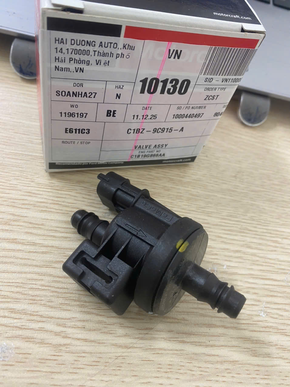 Van thu hồi hơi xăng Ford Fiesta, EcoSport CN11-9G866-AA