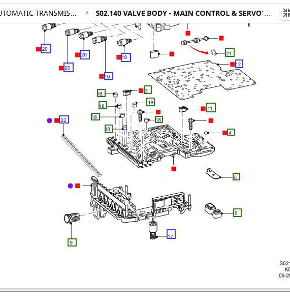 Vỉ điện van hộp số Ford Ranger 2013 4 5 6 7 8 9 21 AL3Z7G276D