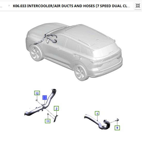 Ống gió tu bô Ford Territory NS16K683EA NS1-6K683-EA