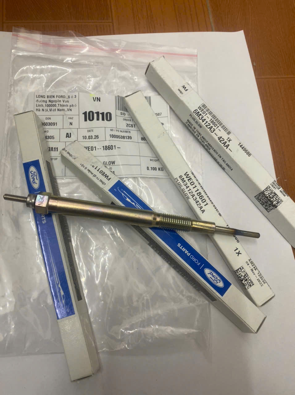 Bugi sấy nến sấy Ford Everest 2009 10 2011 12 13 14 WE0118601