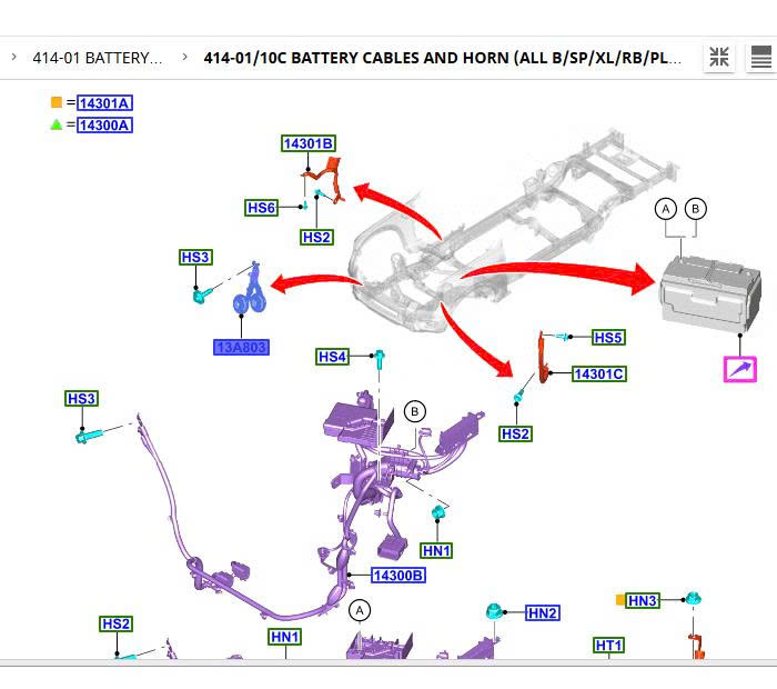Đôi còi Ford Ranger 2023 24 25 26 27 N1WZ13832H E G