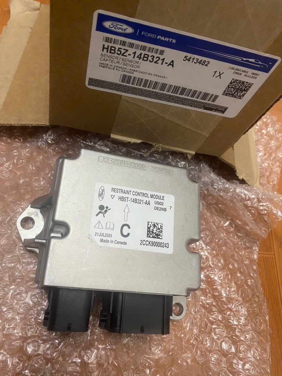 Hộp điều khiển túi khí Ford Explorer HB5T14B321AA HB5Z14B321