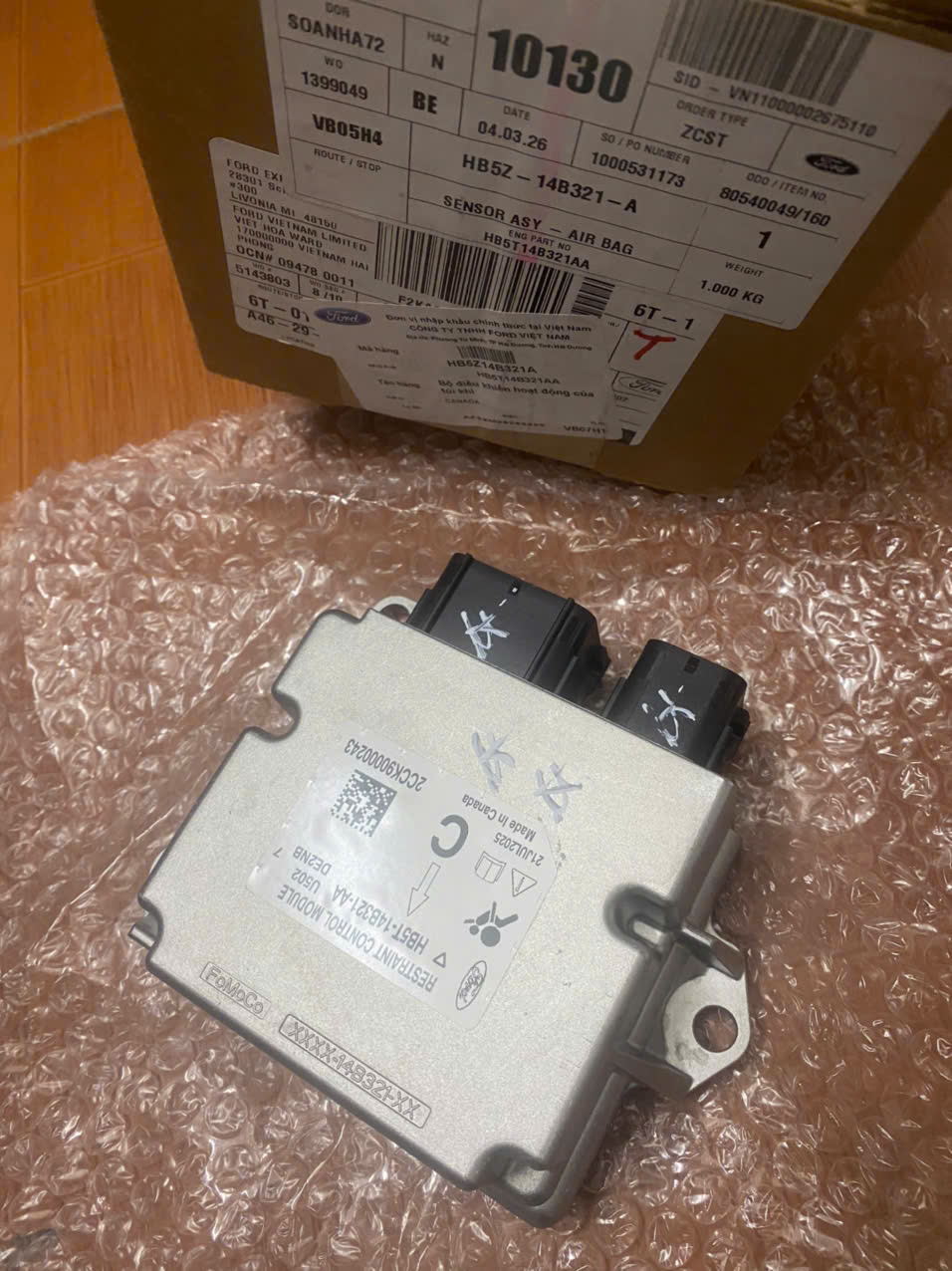 Hộp điều khiển túi khí Ford Explorer HB5T14B321AA HB5Z14B321