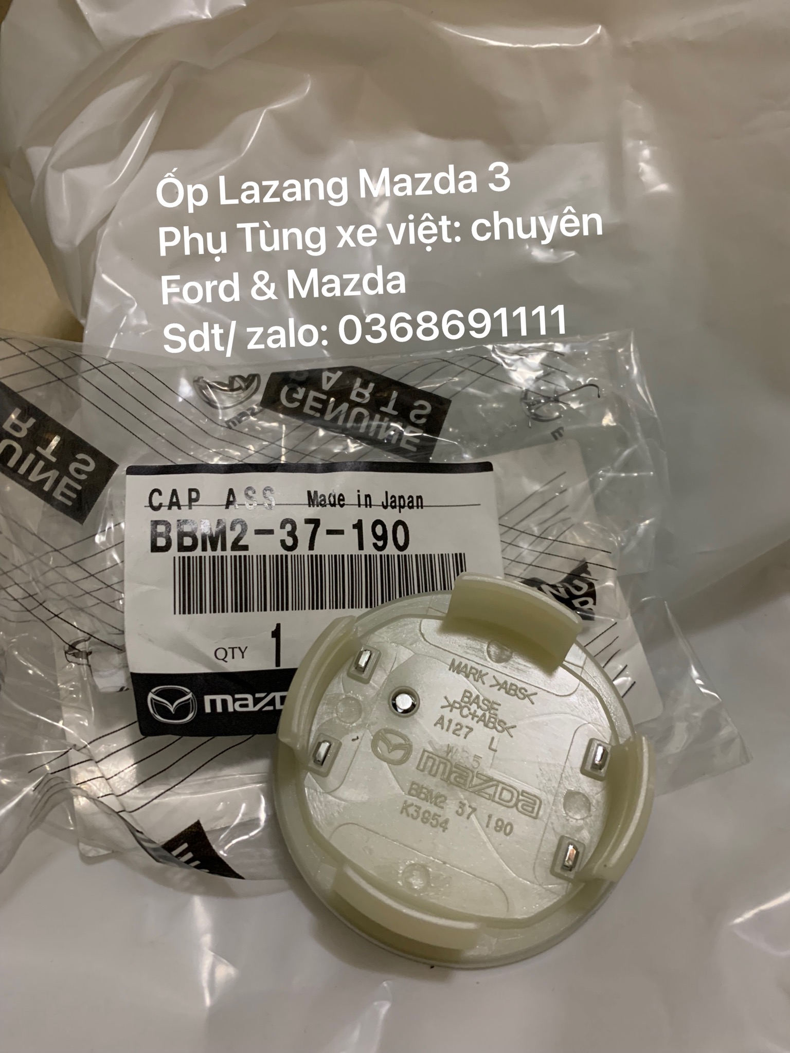 Ốp la zăng Mazda 3 , chụp lazang Mazda 3 BBM237190 BBM2-37-1905
