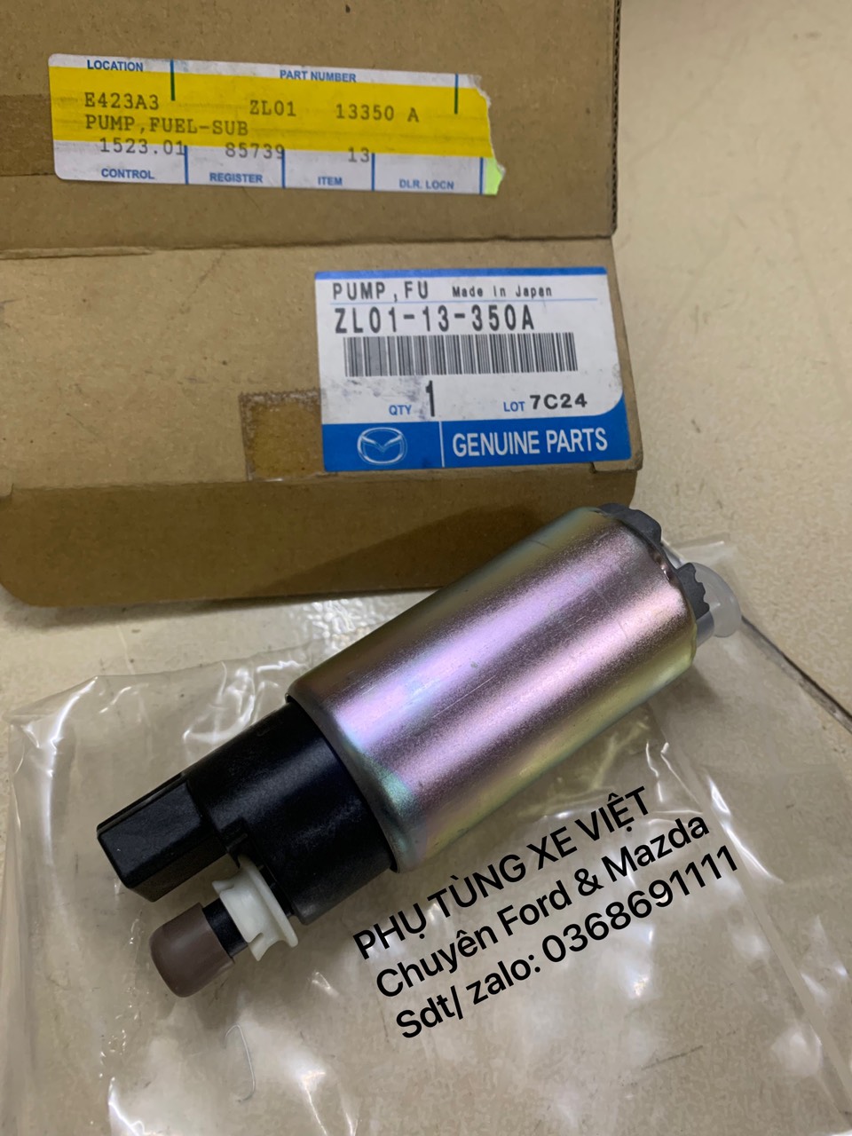 Bơm xăng Ford Laser (trong bình xăng ) ZL0113350A ZL01133502