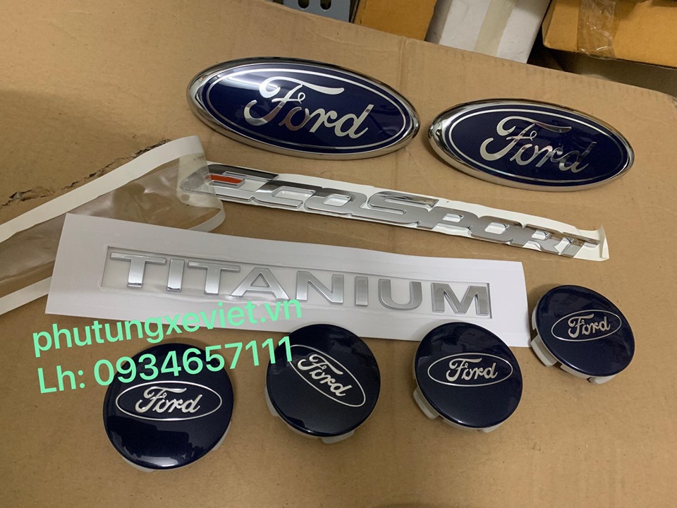 Biểu tượng (lô gô Ford, chữ Ford) trước, sau Ford EcoSport2