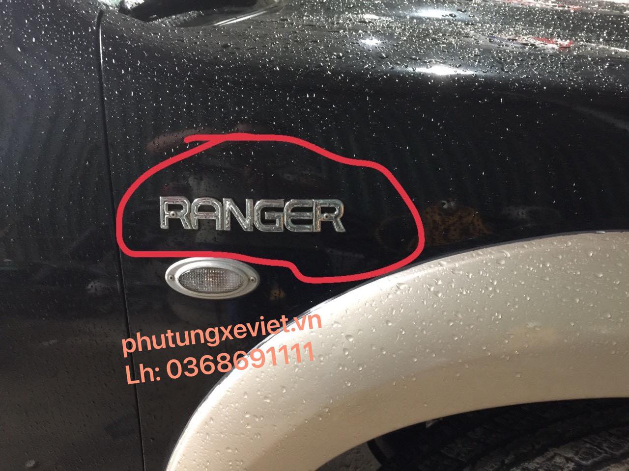 Chữ RANGER trên tai xe Ford Ranger / UH77-51720-B / UH78-51720-B2