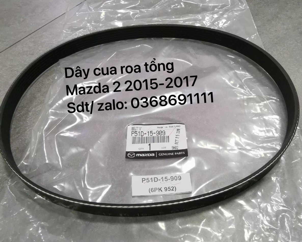 Dây cua roa tổng (dây đai tổng) Mazda 2 2015-2017 / P51D15909 / 6PK159092