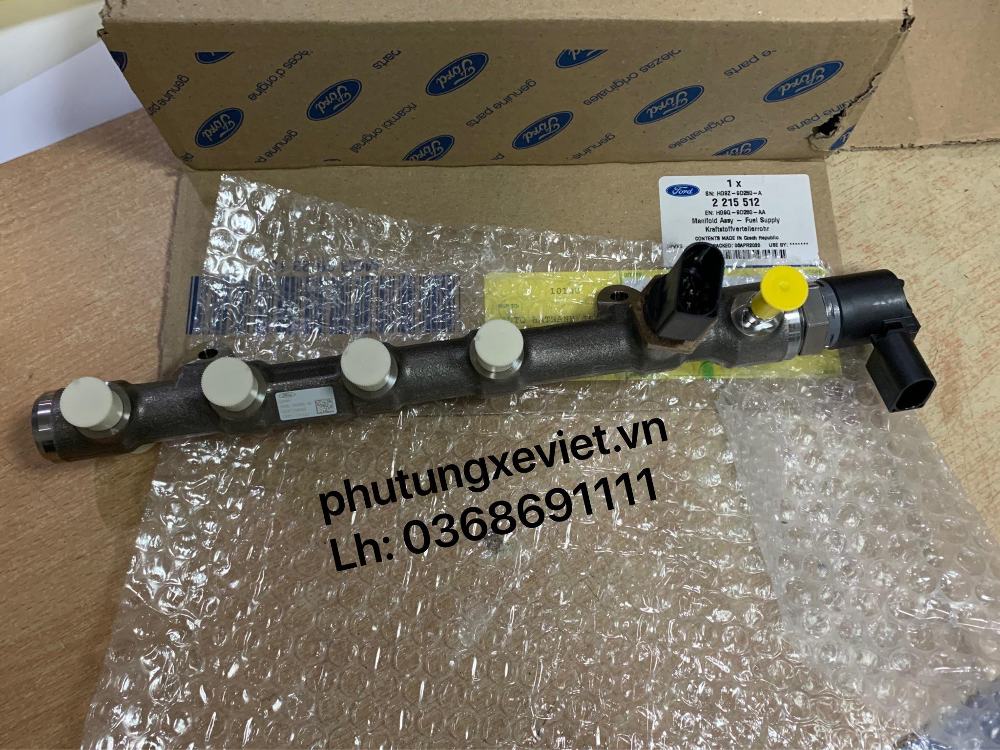 Ống phân phối nhiên liệu Ranger BT50 3.2 / UH0213150A BK3Q 9D280 AC3